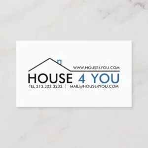 Simple Professional Real Estate Business Card