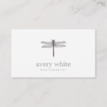 Simple White Nature Professional Photography Business Card