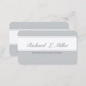 Software Consultant  Tech Two Bands Unique Plain Business Card