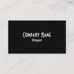 Solid Black Business Card