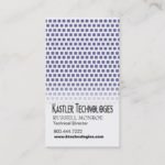 Staggered Squares Hi-Tech Technology Computer Business Card