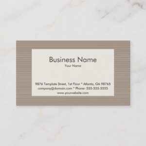 Striped Business Card Template