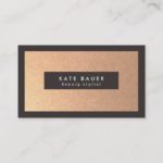 Stylish Faux Copper Beauty and Fashion Business Card