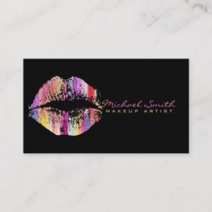 Stylish Lips Makeup Artist #23 Business Card