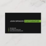 Stylish Photographer / Photography Business Card