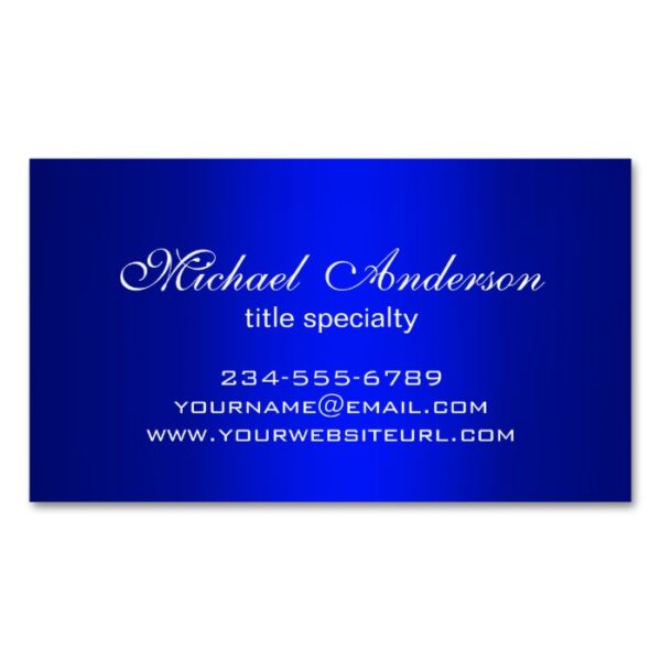 Stylish Plain Blue Gradient Multiple Purpose Business Card Magnet
