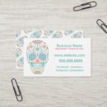 Sugar Skull Lula Fashion Retailer Business Card