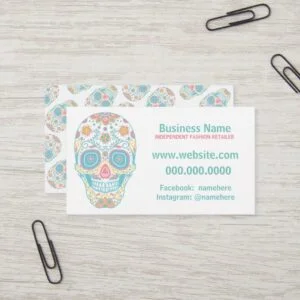 Sugar Skull Lula Fashion Retailer Business Card