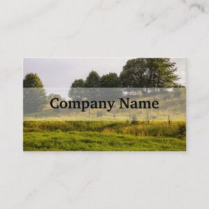 Sunset Meadow Landscape Photograph Business Card