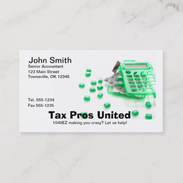 Tax Professional - Accountant - CPA  Business Card