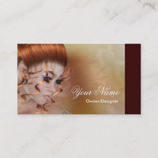 The Redhead - Fantasy/Beauty Business Cards