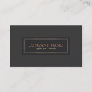 Traditional Vintage Style Classical Entrepreneur Business Card