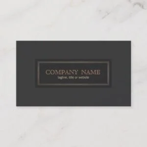 Traditional Vintage Style Classical Entrepreneur Business Card