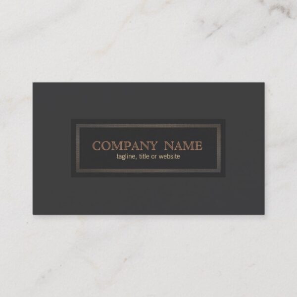 Traditional Vintage Style Classical Entrepreneur Business Card