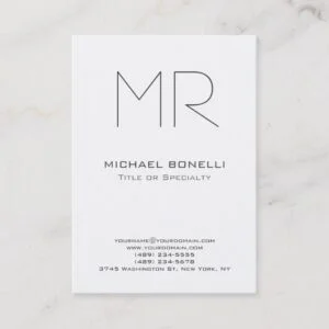 Trendy chubby size custom made business card