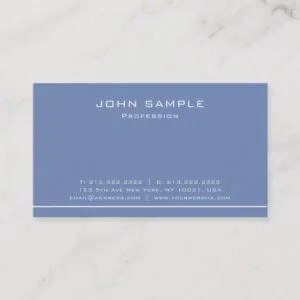 Trendy Modern Plain Professional Elegant Matte Business Card