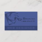 Trendy Web Designer “Quartz” template | periwinkle Business Card