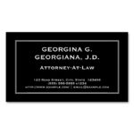 Understated Attorney-At-Law Magnetic Business Card