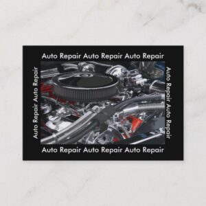 Unique Auto Repair Mechanic Business Card