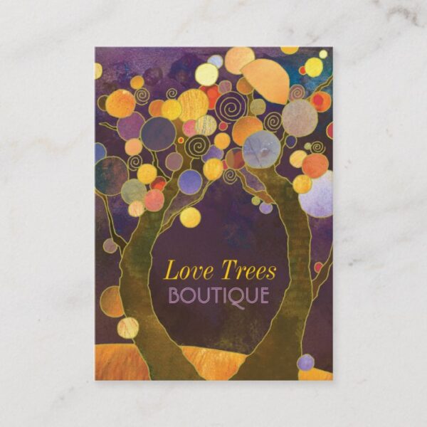 Unique Love Trees Professional Business Cards