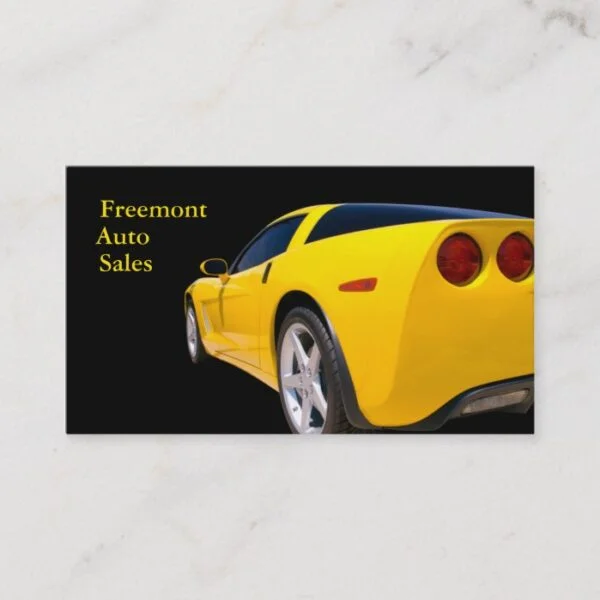 Used Car Dealer Business Card