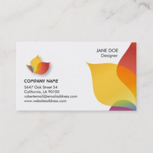 Vibrant Multicolor Business Card