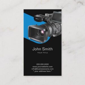 Video Recording Photography Professional Business Card