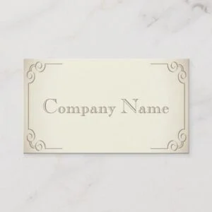 Vintage Art Deco Business Card