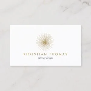 VINTAGE MODERNIST INTERIOR DESIGNER, DECORATOR BUSINESS CARD