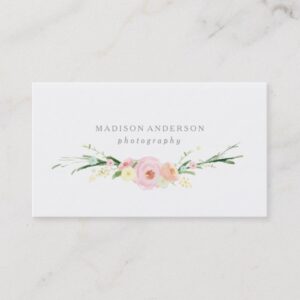 Watercolor Bouquet | Business Cards