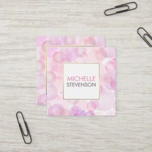 Watercolor Interior Design Business Cards
