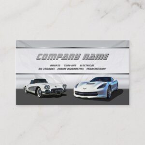 White Corvettes Business Cards