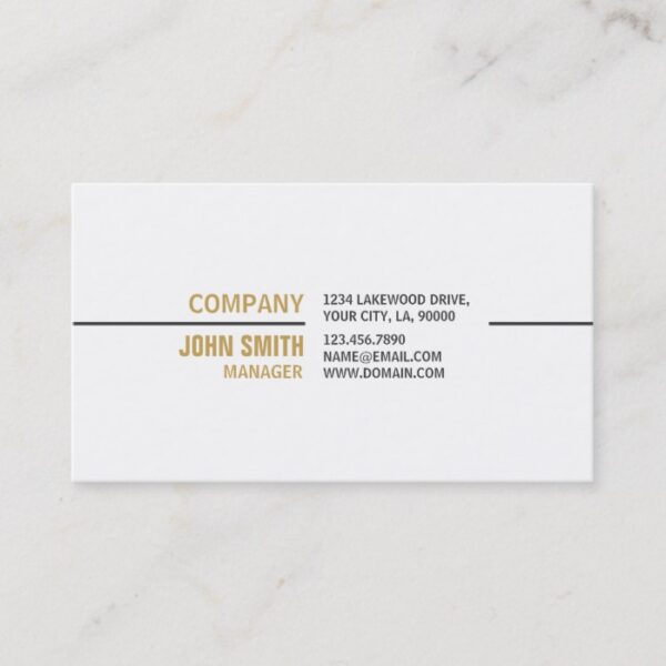 White Professional Plain Elegant Real Estate Business Card