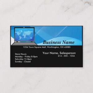 World Laptop/Computer Business Card