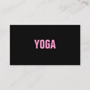 YOGA Instructor Simple & Plain Business Card