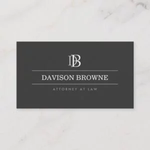 YOUR INITIALS LOGO/MONOGRAM No. 1 Business Card