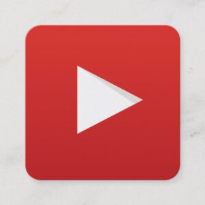 YouTube Channel Square Business Card